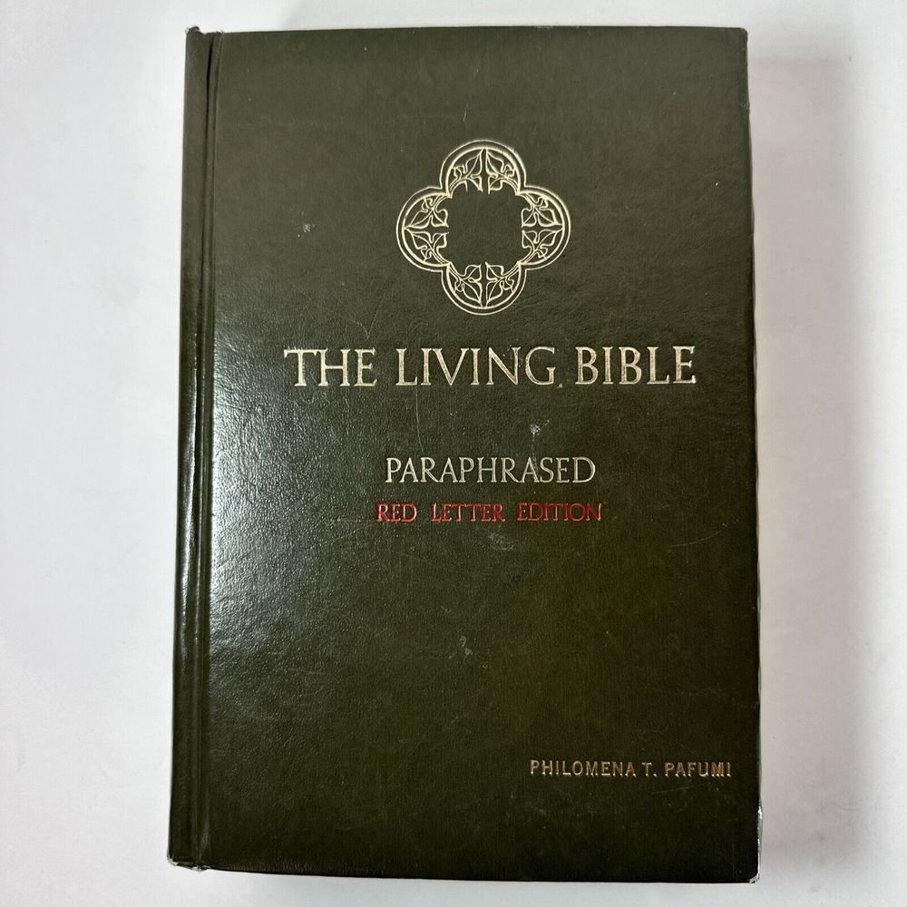 The Living Bible Paraphrased Hardcover, Tyndale‎ House Red Letter